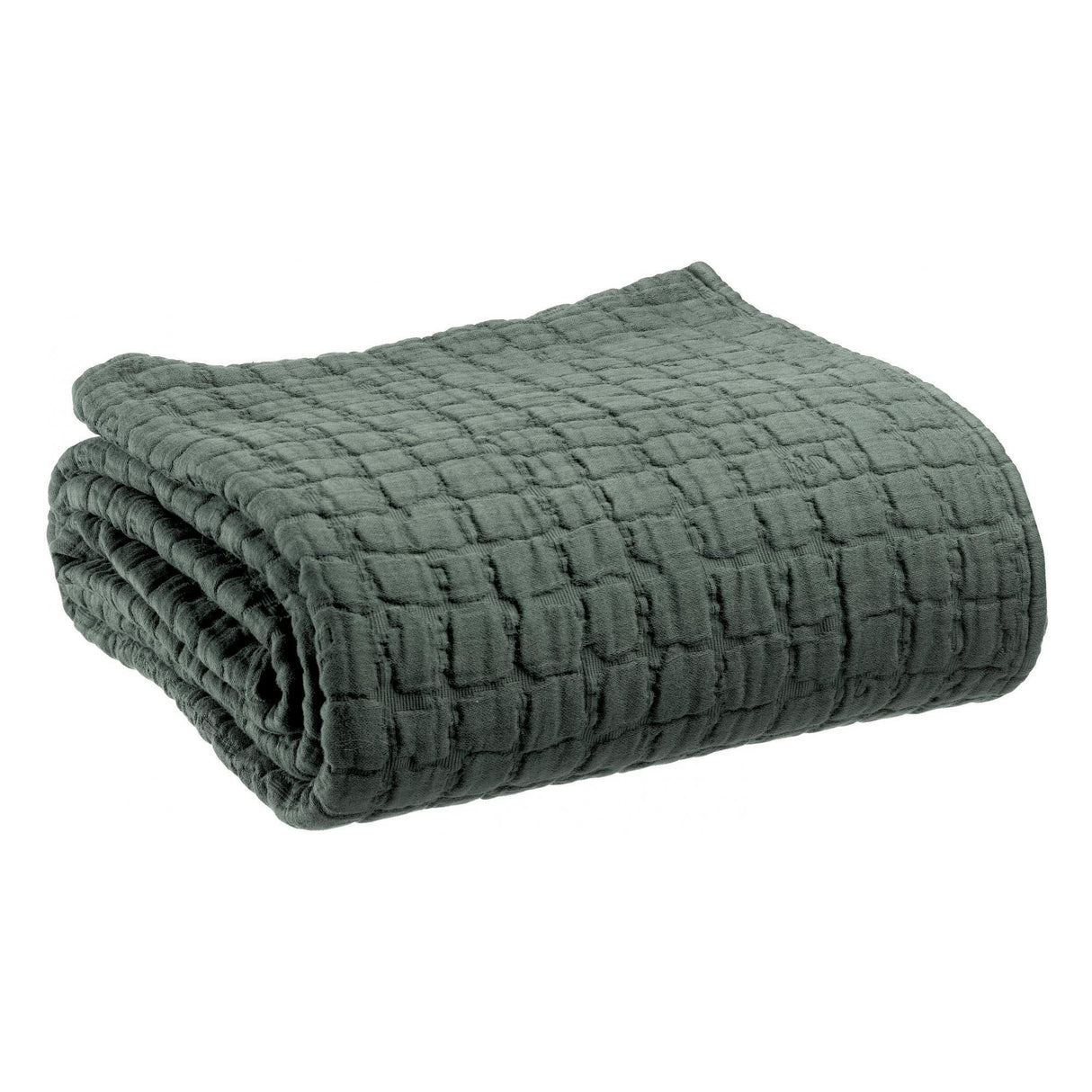 Plaid in Puro Cotone Stonewashed - Swami Plaid Vivaraise Verde Timo