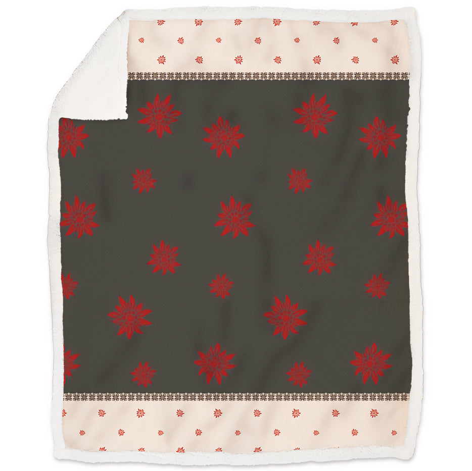 Plaid Morbidotto in MicroPile Fantasia invernale - Braies Plaid Daunex Plaid Antracite
