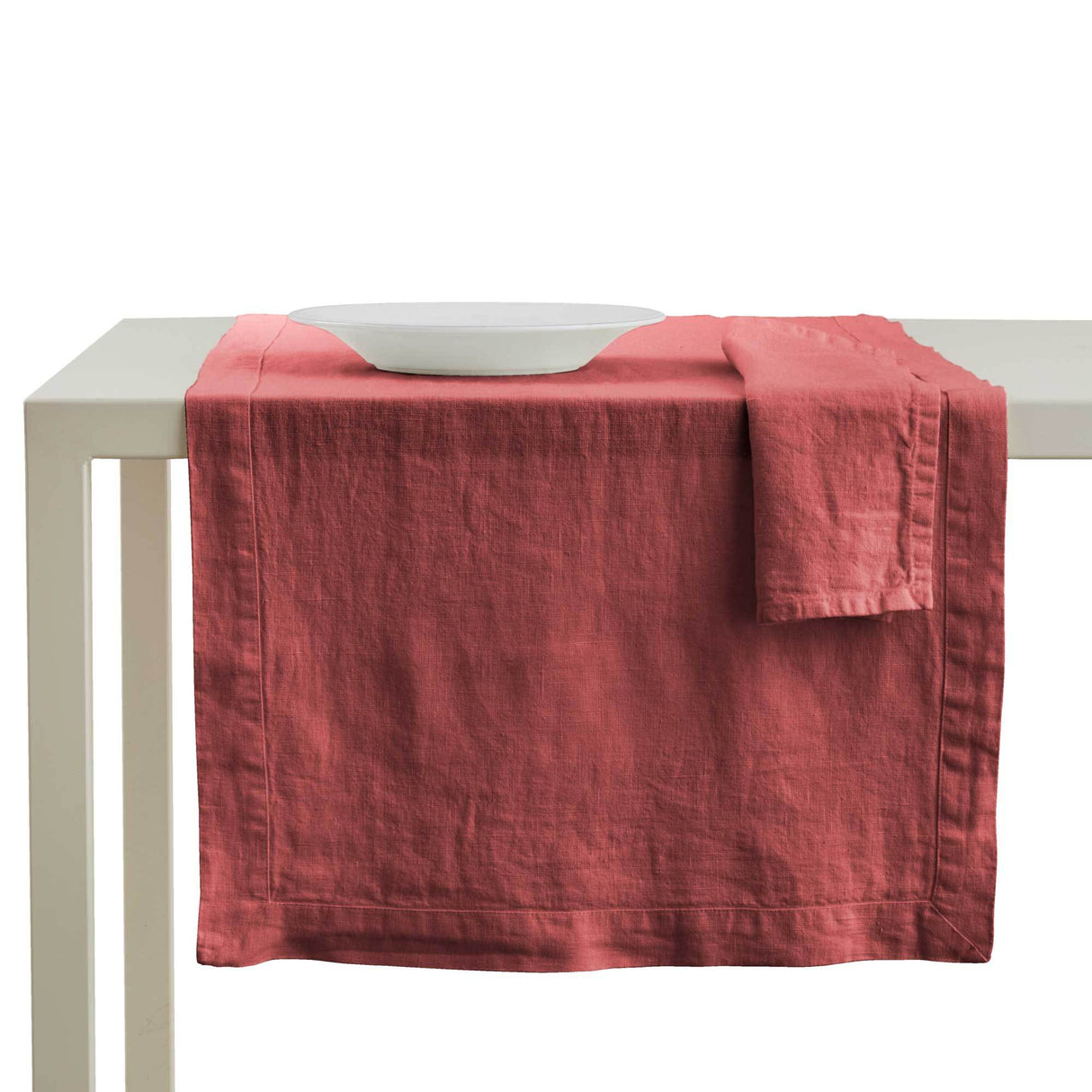Runner in Puro Lino StoneWashed no Stiro - Andromeda Runner Lisola Bordeaux (Valenza)