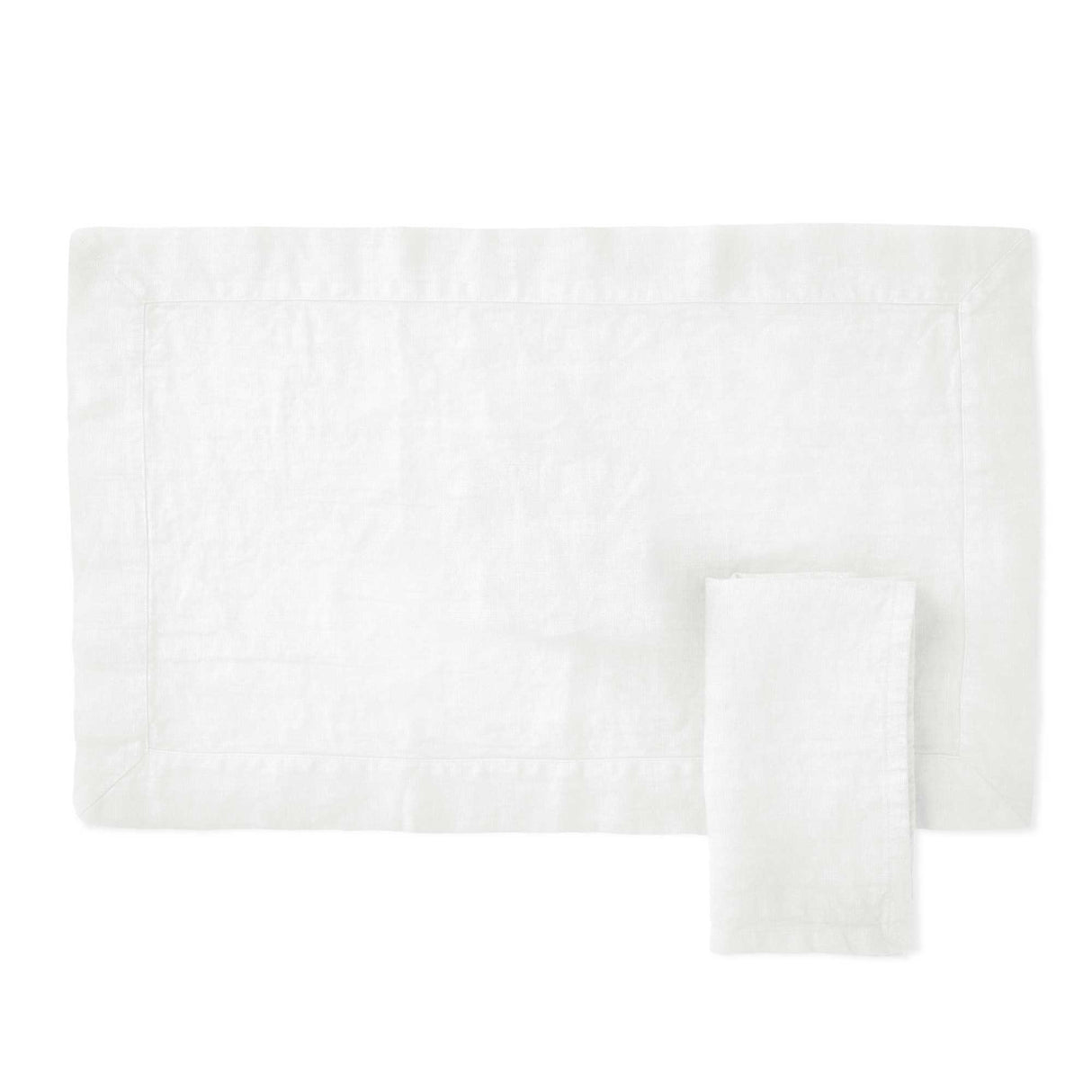 Set 2 Americani in Puro Cotone StoneWashed NO STIRO - Cales Americano Lisola Bianco
