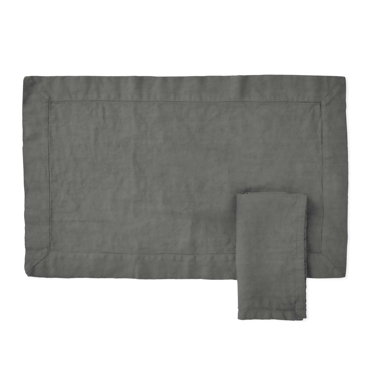 Set 2 Americani in Puro Cotone StoneWashed NO STIRO - Cales Americano Lisola Grisaglia