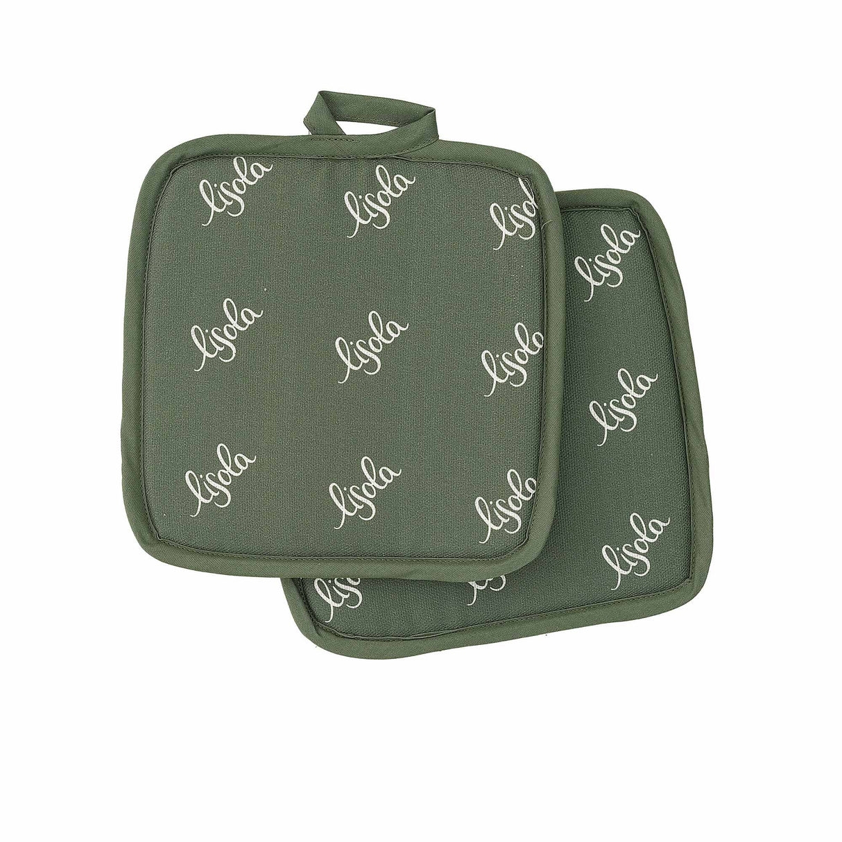 Set 2 Presine in Panama 100% Cotone - Icon Presina Lisola Verde