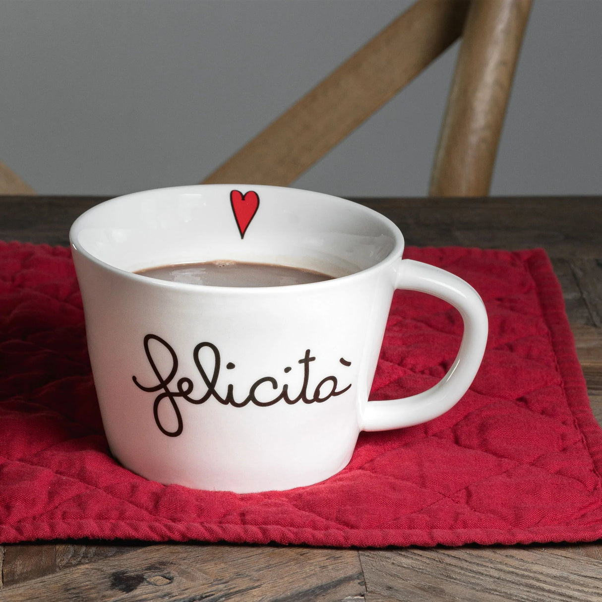Set 2 Tazze Colazione in Grès - Felicità tazze Simple Day