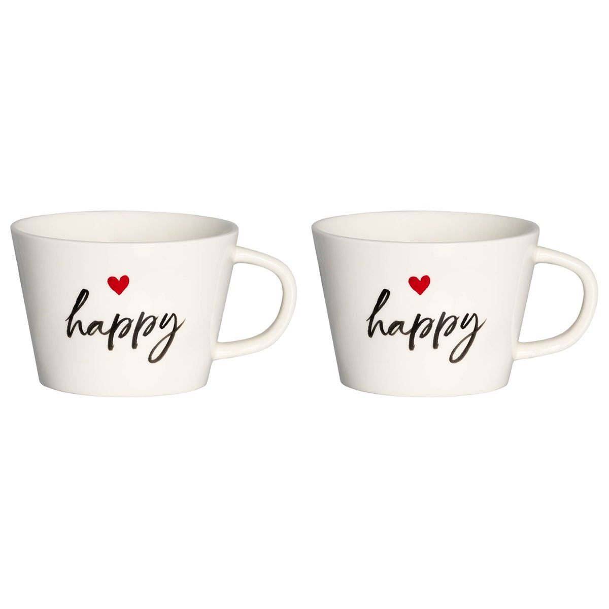 Set 2 Tazze Colazione in Grès - Happy tazze Simple Day