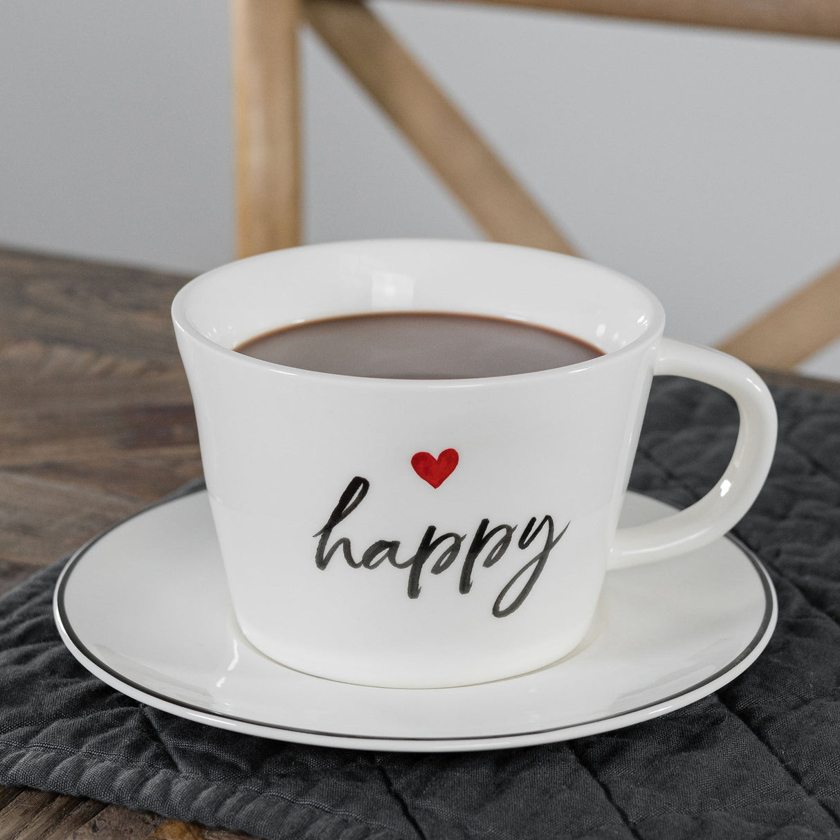 Set 2 Tazze Colazione in Grès - Happy tazze Simple Day