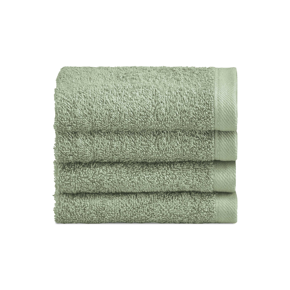 Set 4 Lavette in Spugna di Cotone Tinta Unita - Perla Lavetta Lisola Menta (Menta)