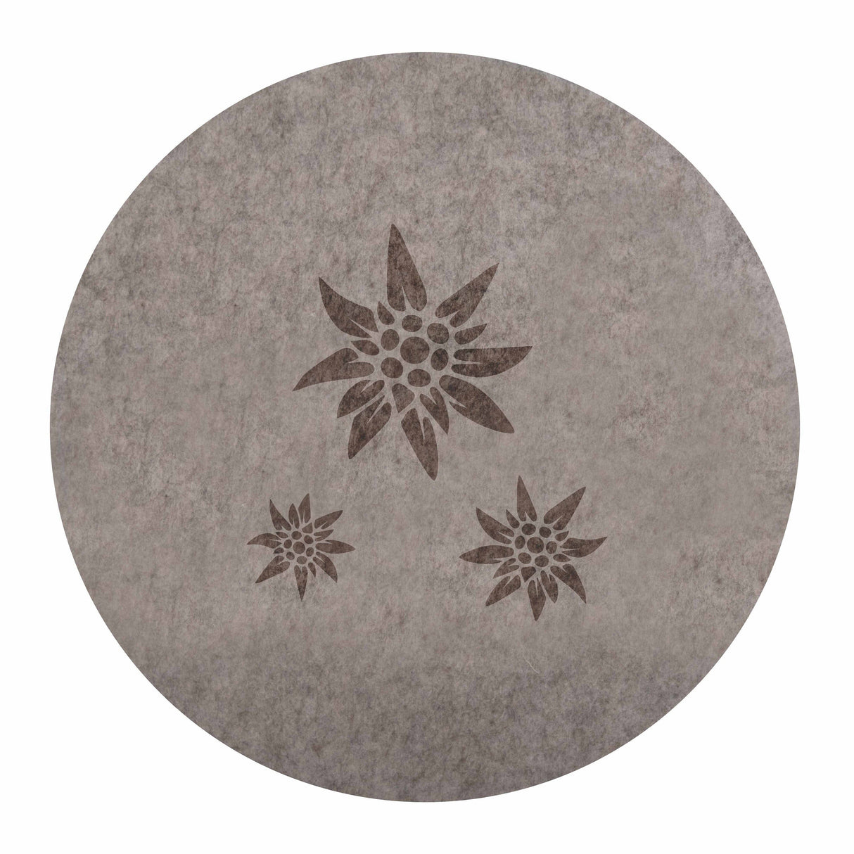 Sottopiatto in Feltro - Edelweiss Daunex Rotondo 38cm Tortora