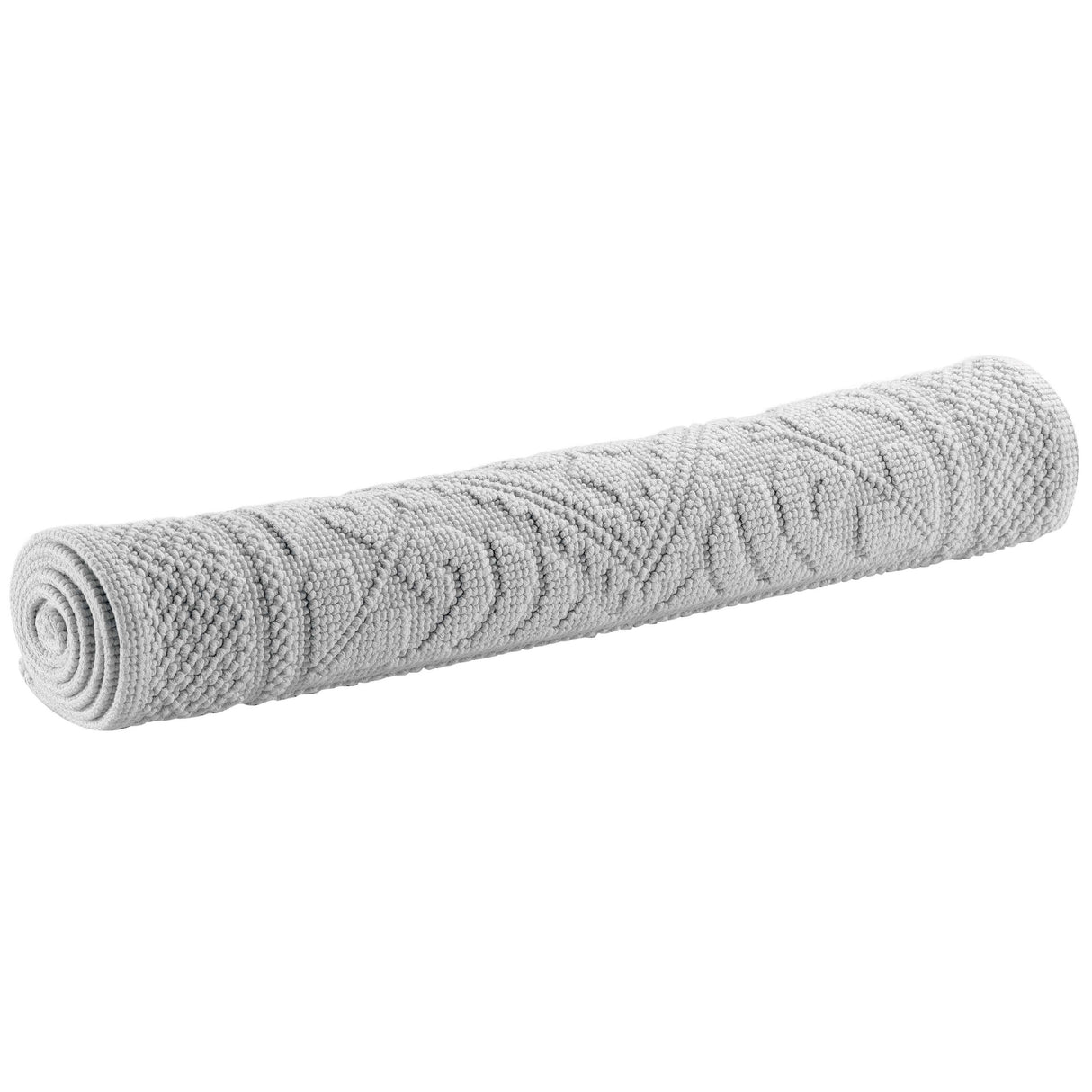 Tappeto in Cotone Stonewashed Jacquard - Enzo Tappeto Vivaraise 54x64 Argento