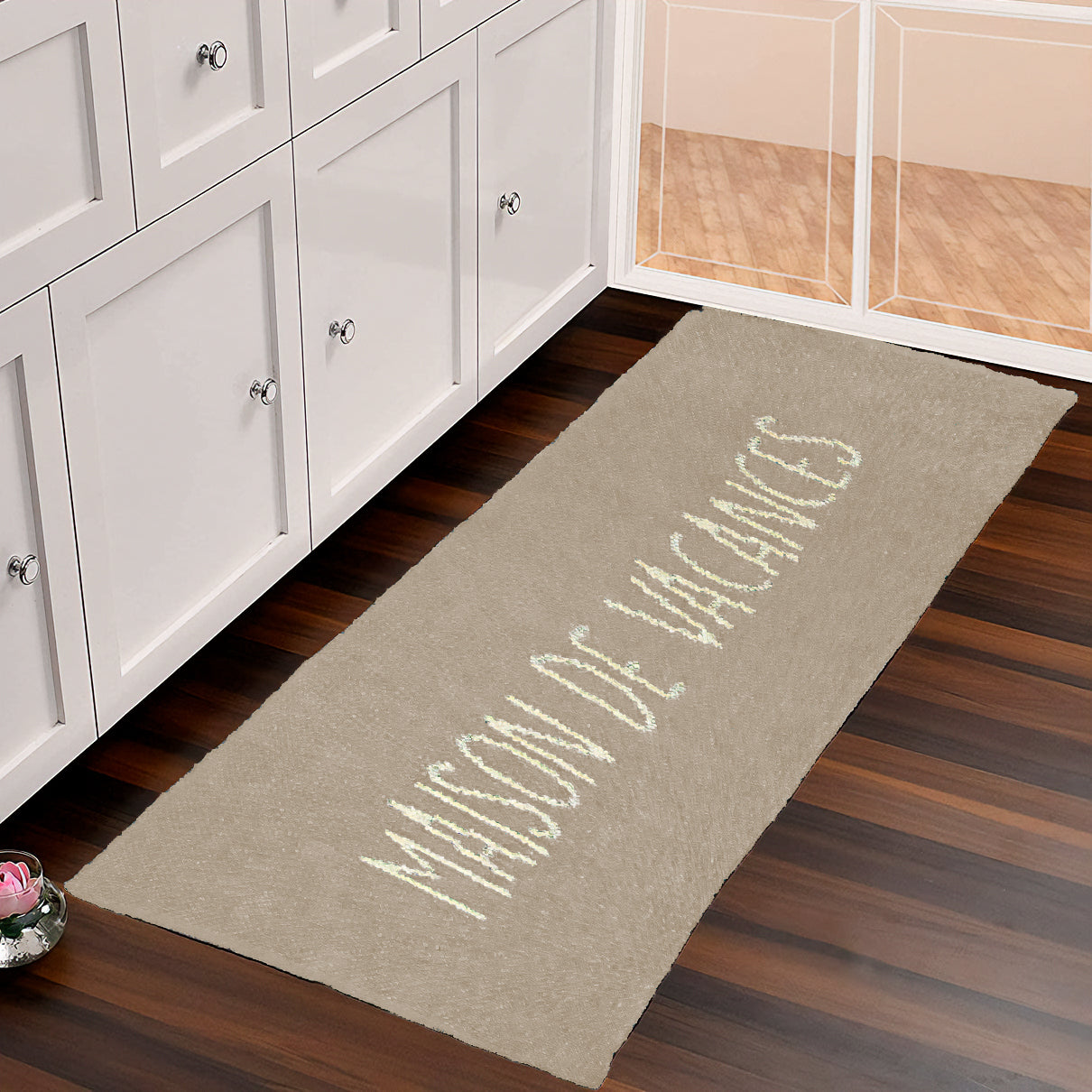 Tappeto per Cucina Fantasia Stampata - Maison de Vacances Tappeto Marinette Saint-Tropez 180x60 Beige