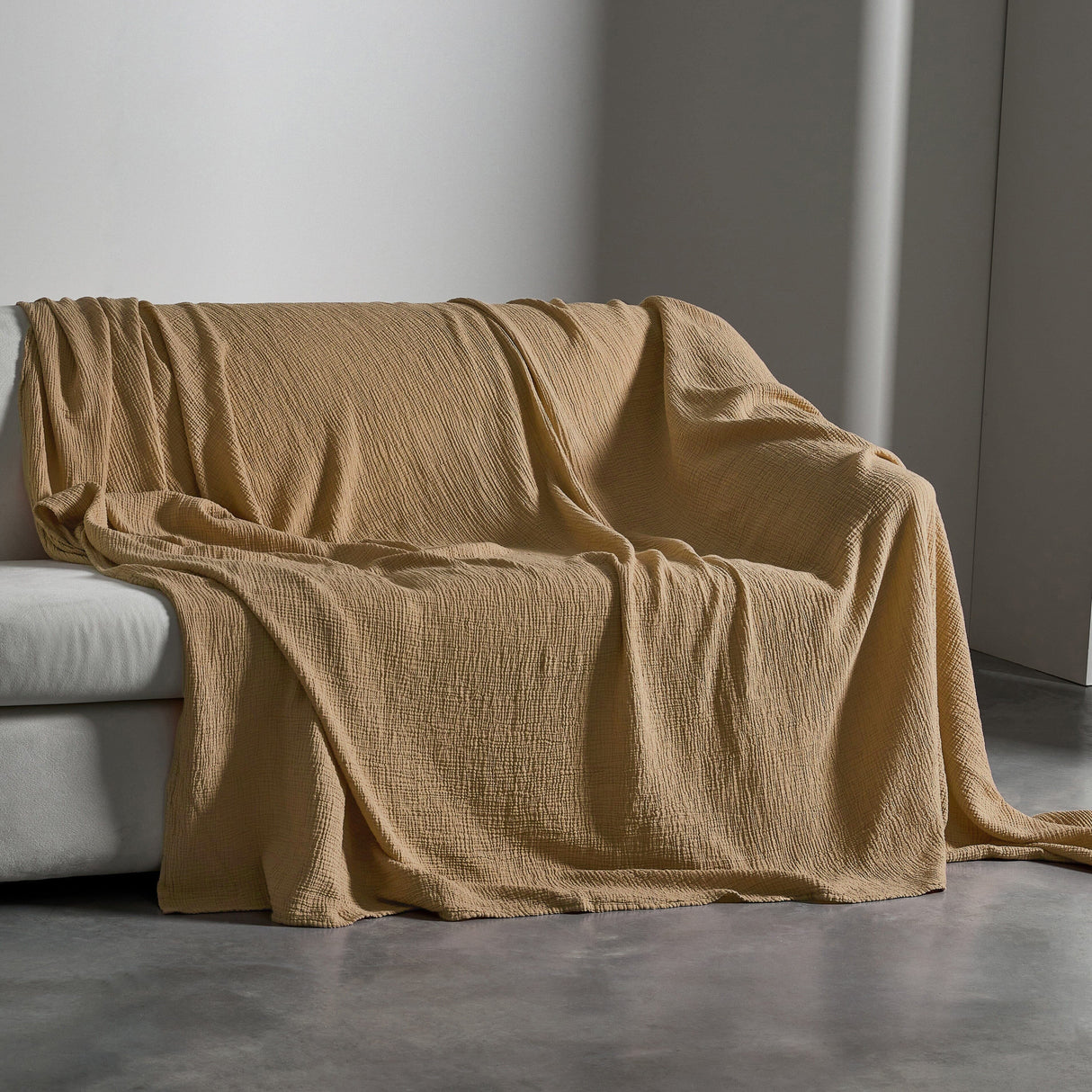 Telo Copritutto in Puro Cotone Jacquard no Stiro - Lasa Telo Copritutto Lisola Matrimoniale Lino