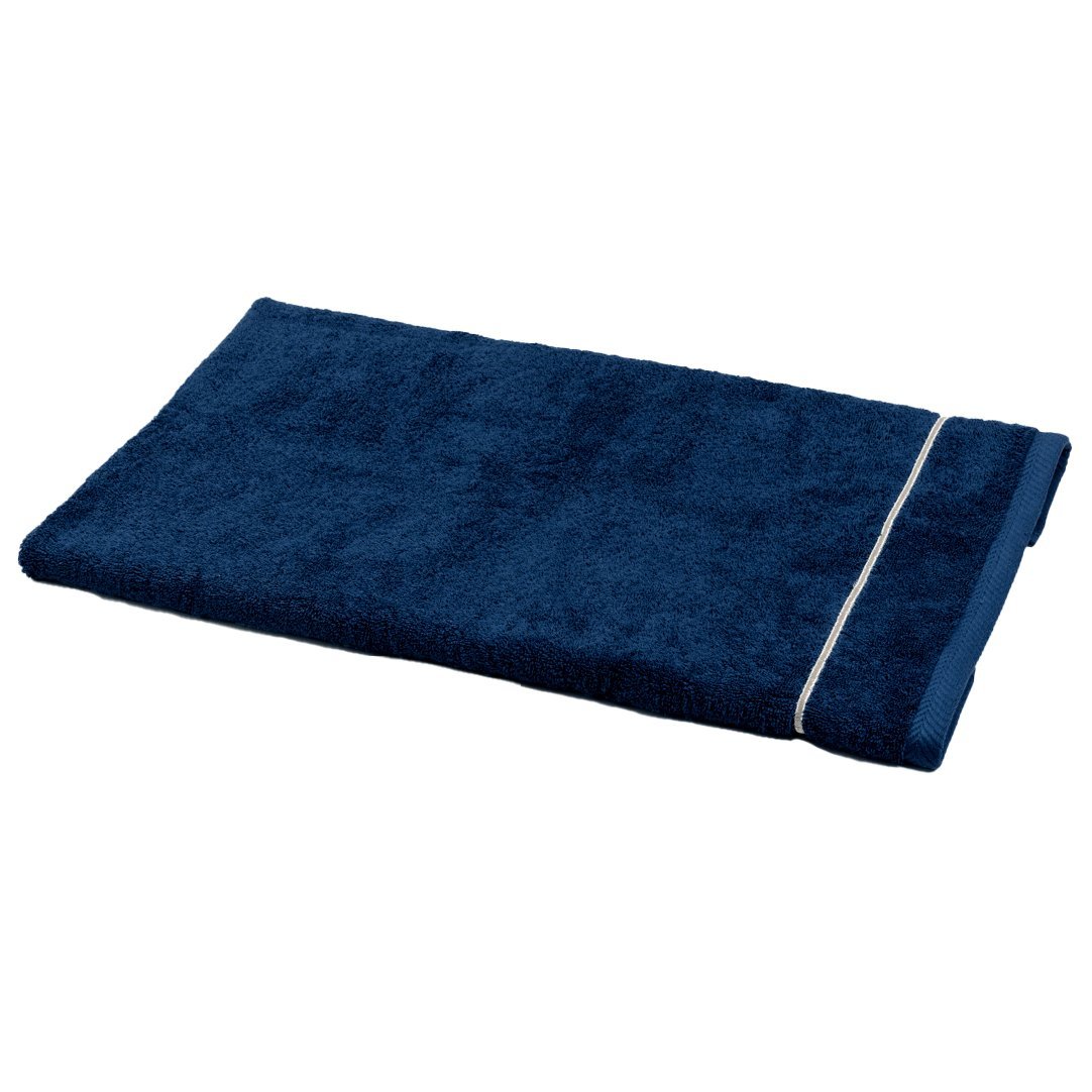 Telo da Bagno in Spugna con bacchetta - Atollo Telo spugna Dea Navy/Argento