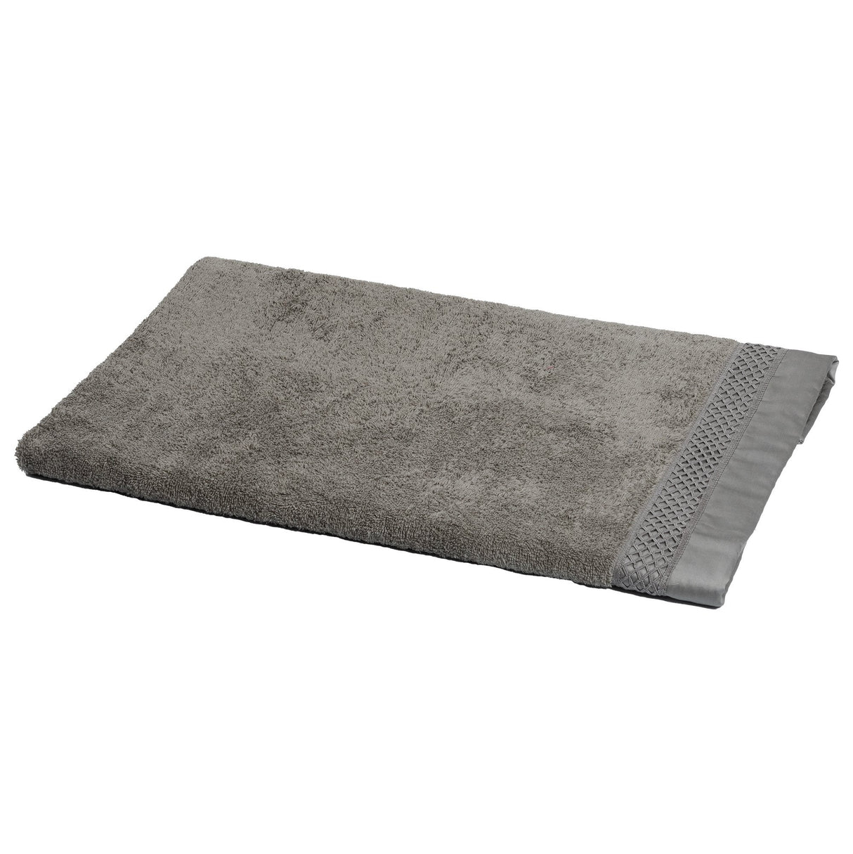 Telo da Bagno in Spugna con balza in raso e pizzo - Brio Telo spugna Dea Beige Scuro