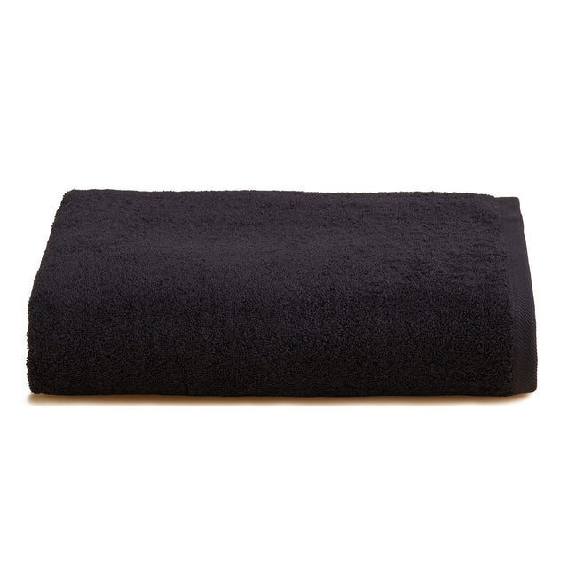 Telo da bagno in Spugna di Cotone Tinta Unita - Perla Telo spugna Lisola Nero (Nero)