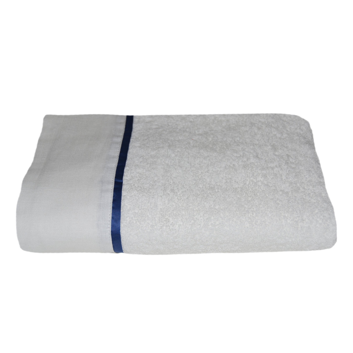 Telo da Bagno in Spugna Doppio Bordo Lino/Raso Telo spugna Creole Home