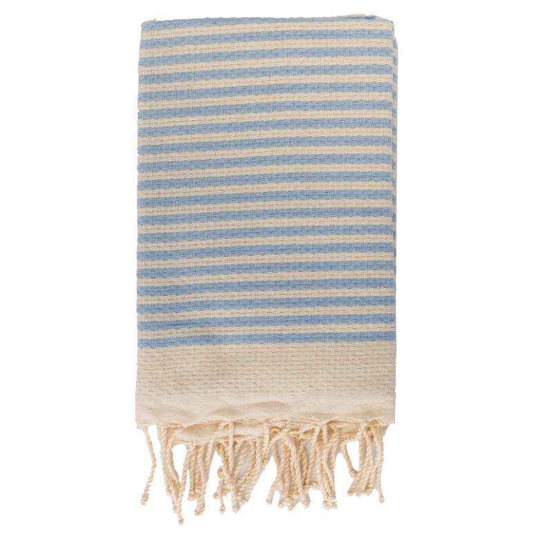 Telo Mare Fouta in Puro Cotone a Righe Larghe - Hammam Telo Mare Tadé Australe