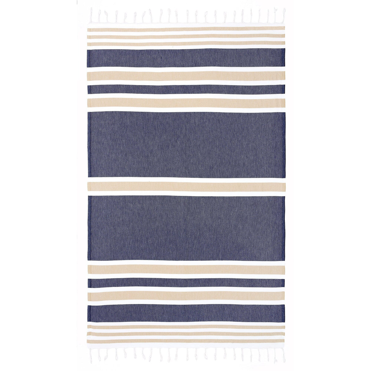 Telo Mare Fouta in Puro Cotone Rigato - Samsara Telo Mare Begonville Royale