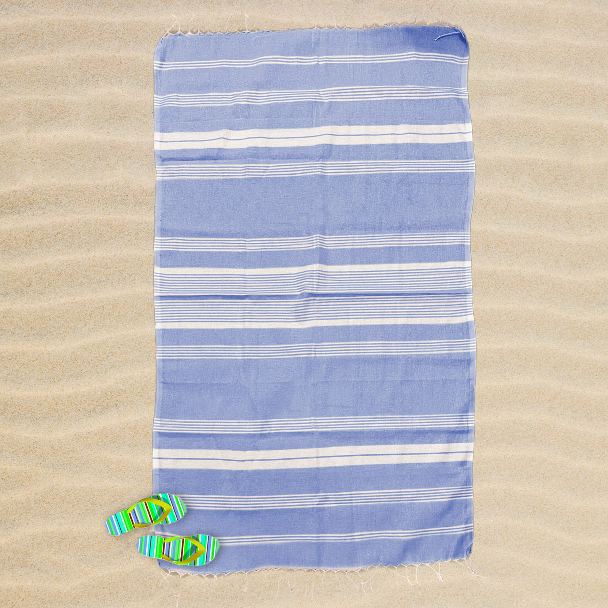 Telo Mare in Fouta di Cotone - Milano Telo Mare Marinette Saint-Tropez Denim