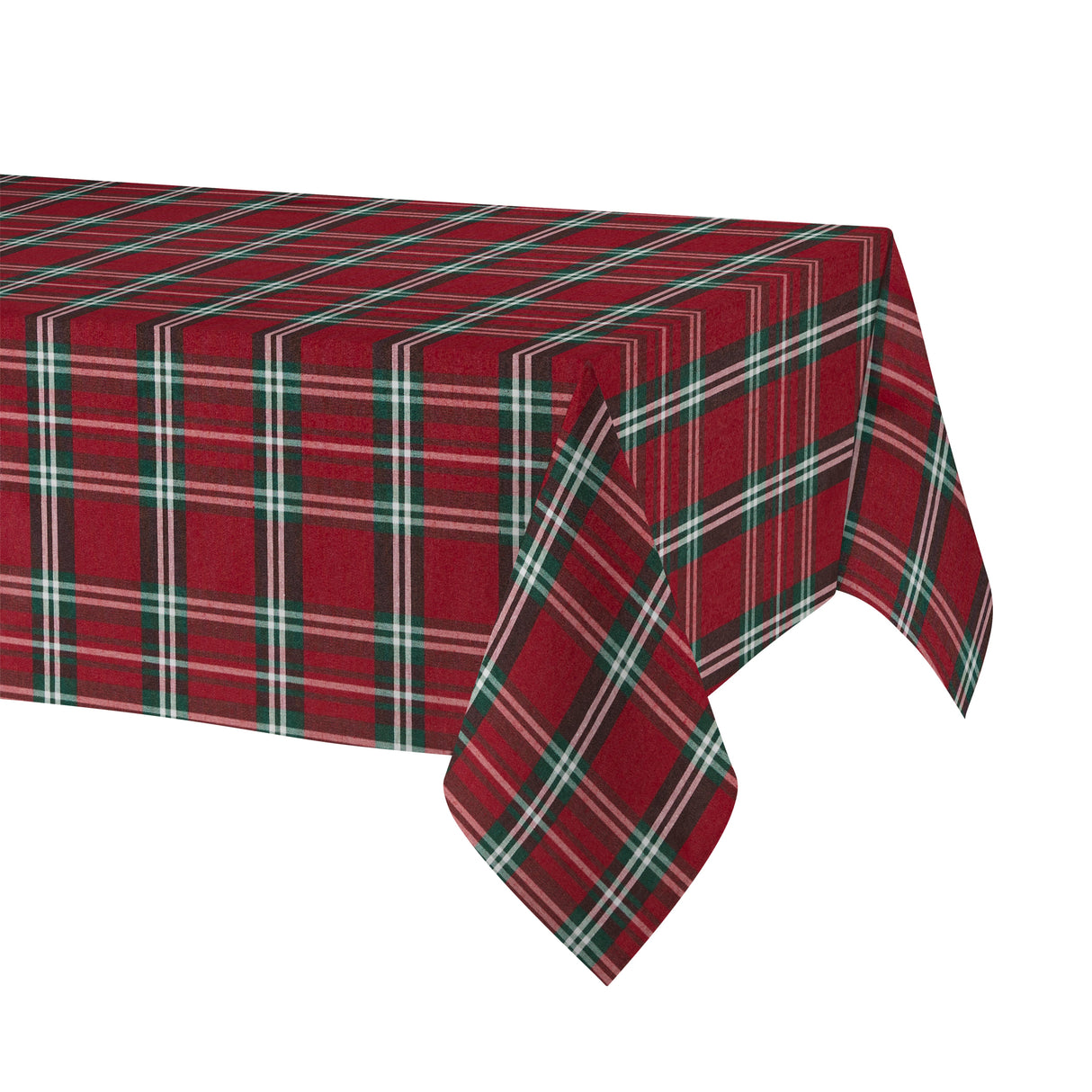 Tovaglia Antimacchia in Misto Cotone Tinto in Filo - Eidyn Tovaglia Resinata Lisola 150X180cm Rosso