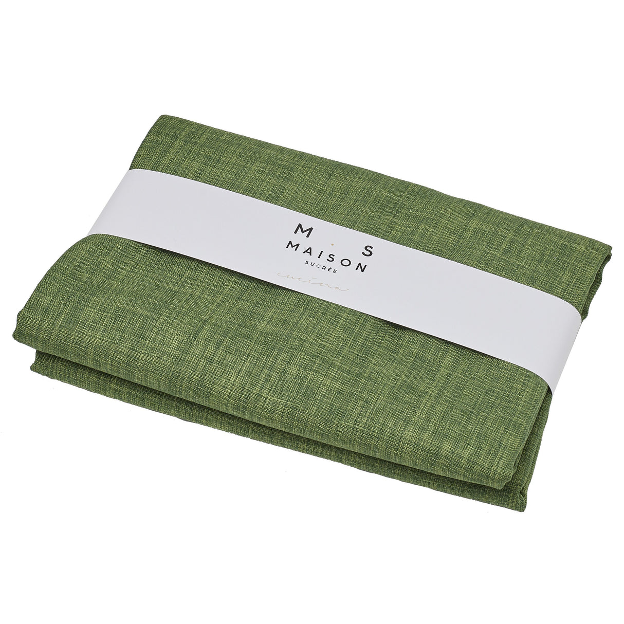 Tovaglia Antimacchia in Poliestere - Korin Tovaglia Resinata Maison Sucrée 140x180 Verde Scuro