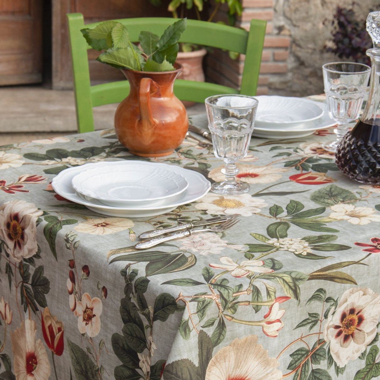 Tovaglia in Puro Cotone StoneWashed no Stiro - Borgo Antico Tovaglia Lisola