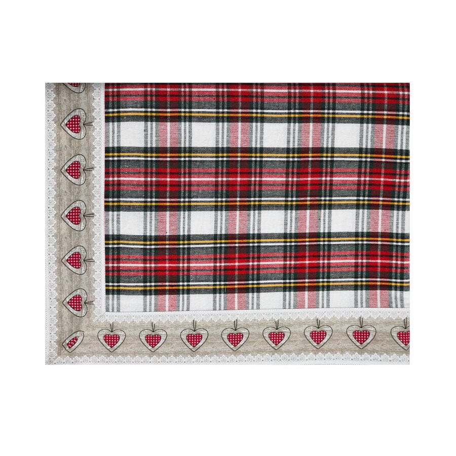 Tovaglia in Puro Cotone Fantasia Check - Glasgow Tovaglia Daunex 140x180