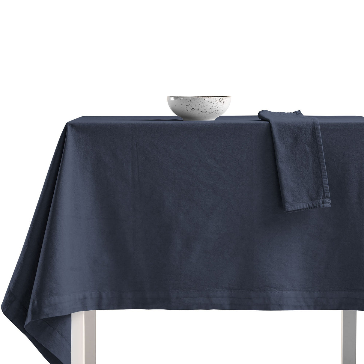 Tovaglia in Puro Cotone StoneWashed NO STIRO - Cales Tovaglia Lisola Denim 140X180