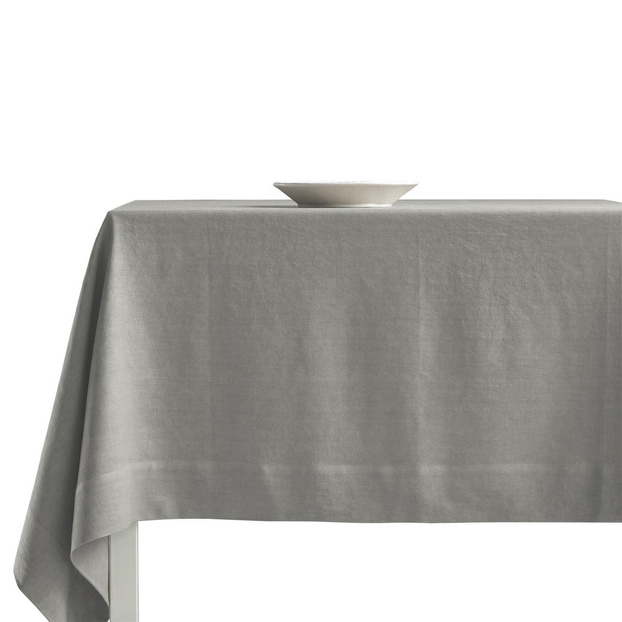 Tovaglia in puro Lino StoneWashed NO STIRO - Andromeda Tovaglia Lisola Grigio Chiaro (Prisma) 140x180