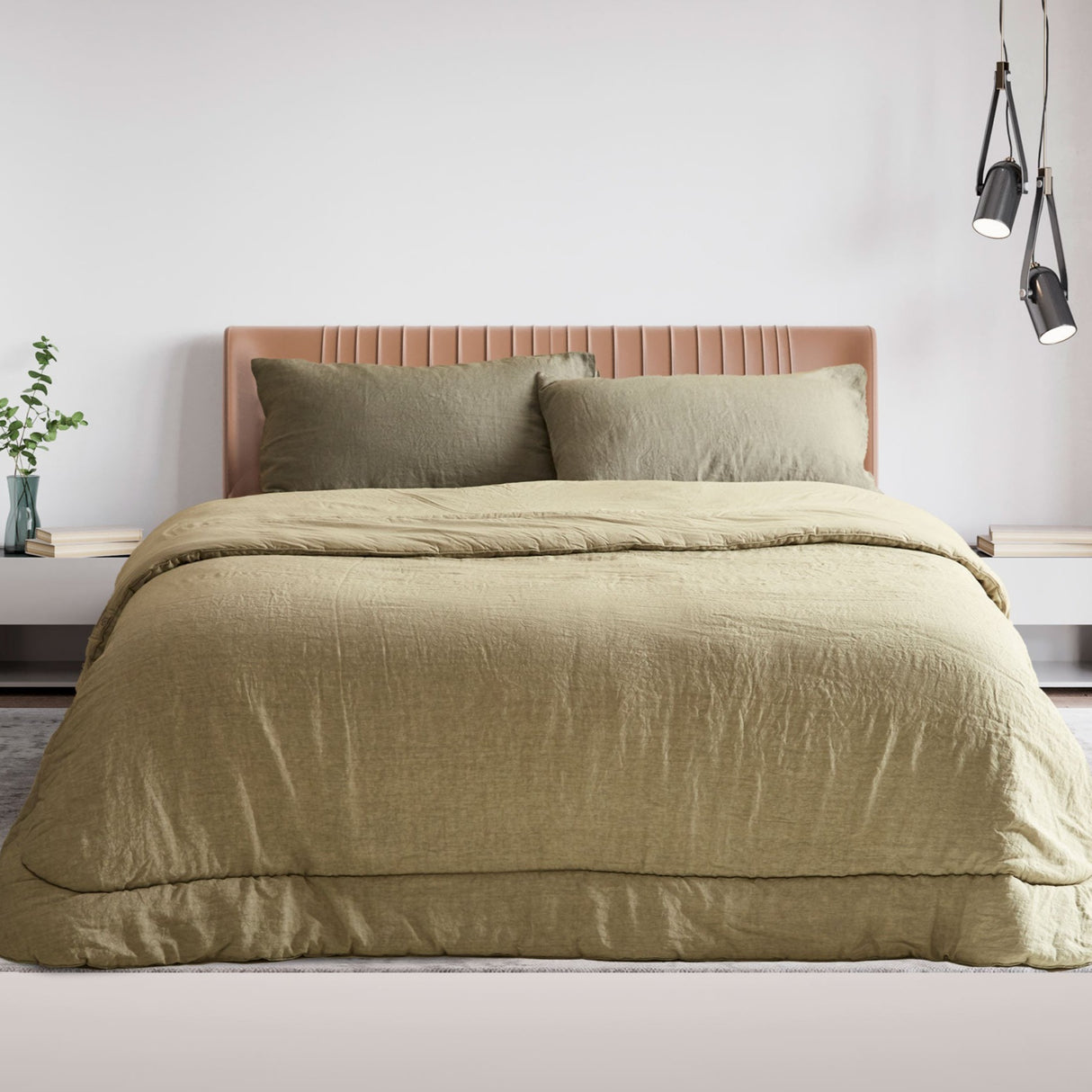 Trapunta in Cotone e Lino StoneWashed NO Stiro - Luxury Trapuntino Estivo Lisola