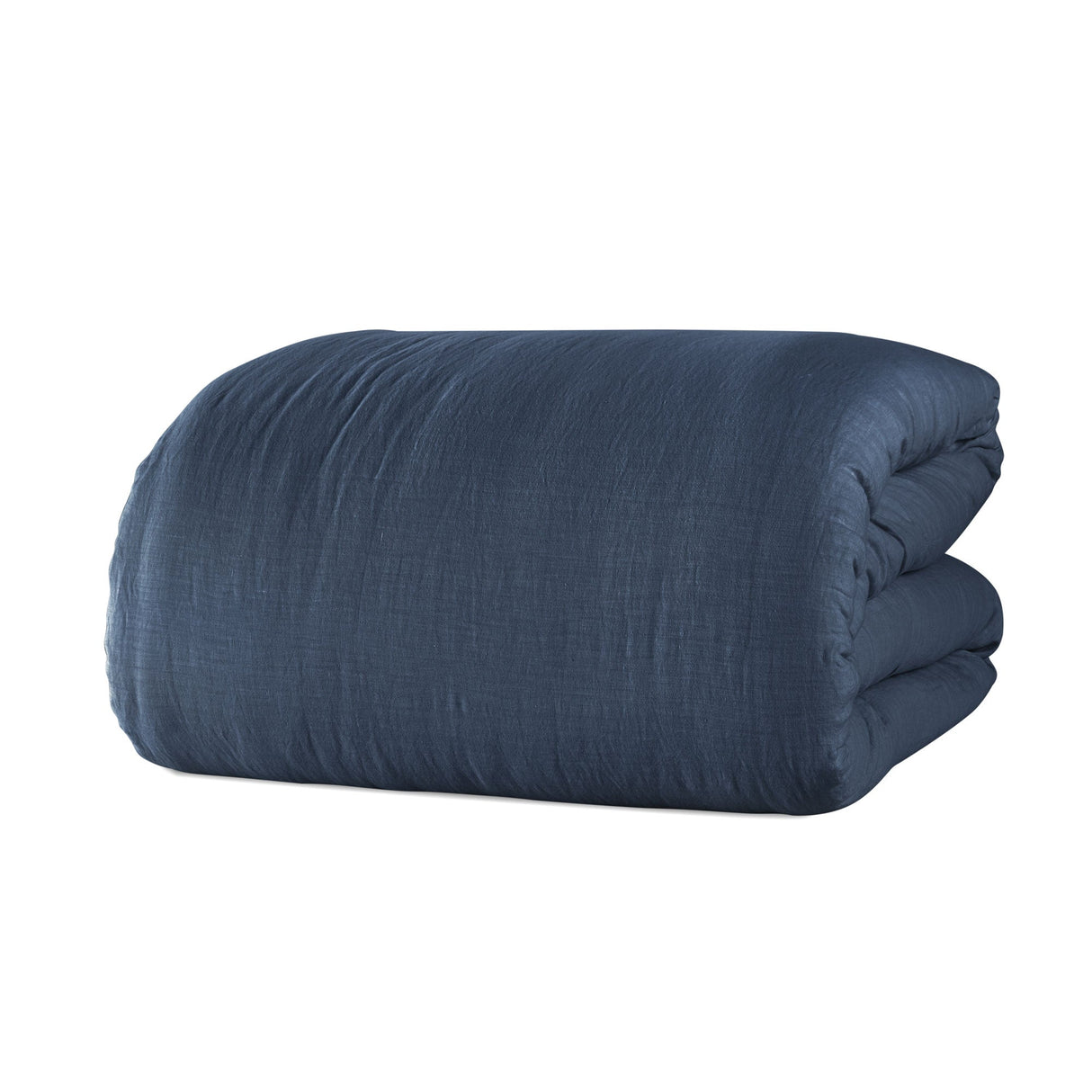 Trapunta in Cotone e Lino StoneWashed NO Stiro - Luxury Trapuntino Estivo Lisola Matrimoniale Blu (Denim)