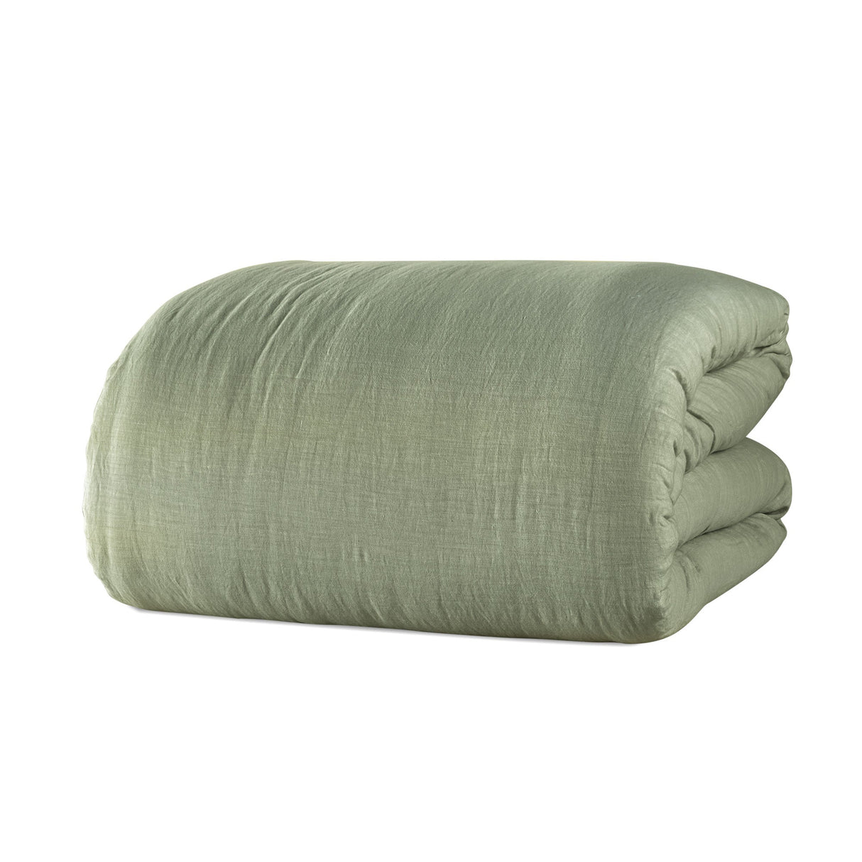 Trapunta in Cotone e Lino StoneWashed NO Stiro - Luxury Trapuntino Estivo Lisola Matrimoniale Verde (Bosco)
