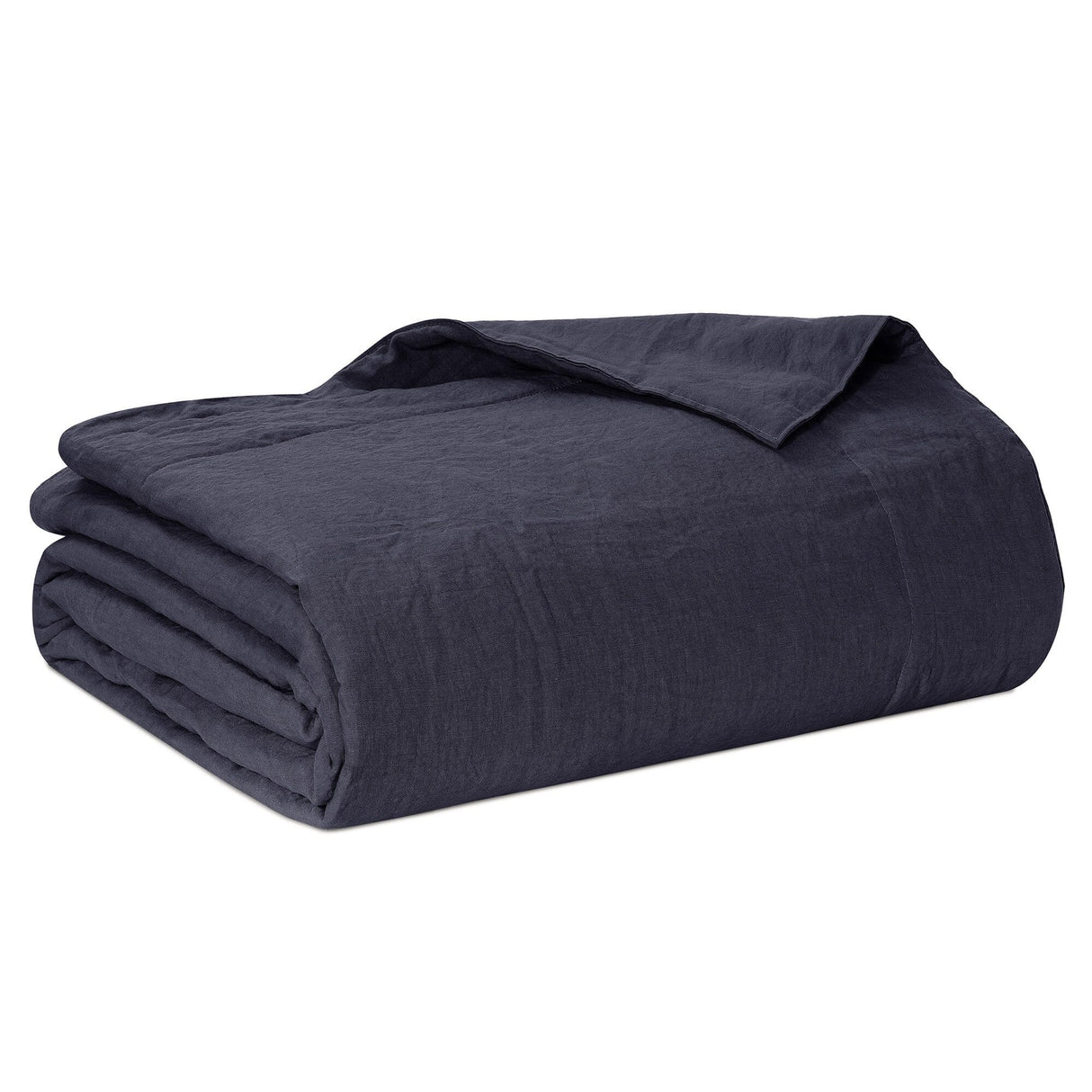 Trapuntino leggero Puro LINO StoneWashed NO Stiro - Luxury Trapuntino Estivo Lisola Stone Matrimoniale Denim