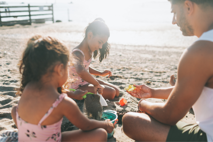 Bambini in spiaggia