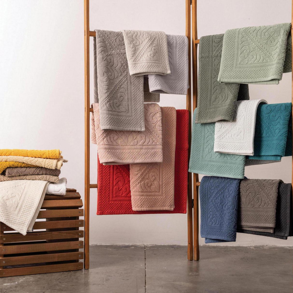 Tappeto in Puro Cotone con Motivo Jacquard - Enzo