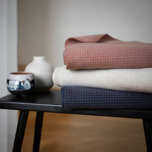 Coperta in Velluto di Cotone Fantasia - Mini Checks