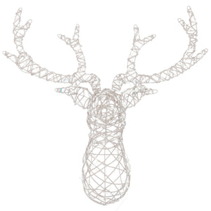 Testa di Renna con Led Bianco - Reindeer