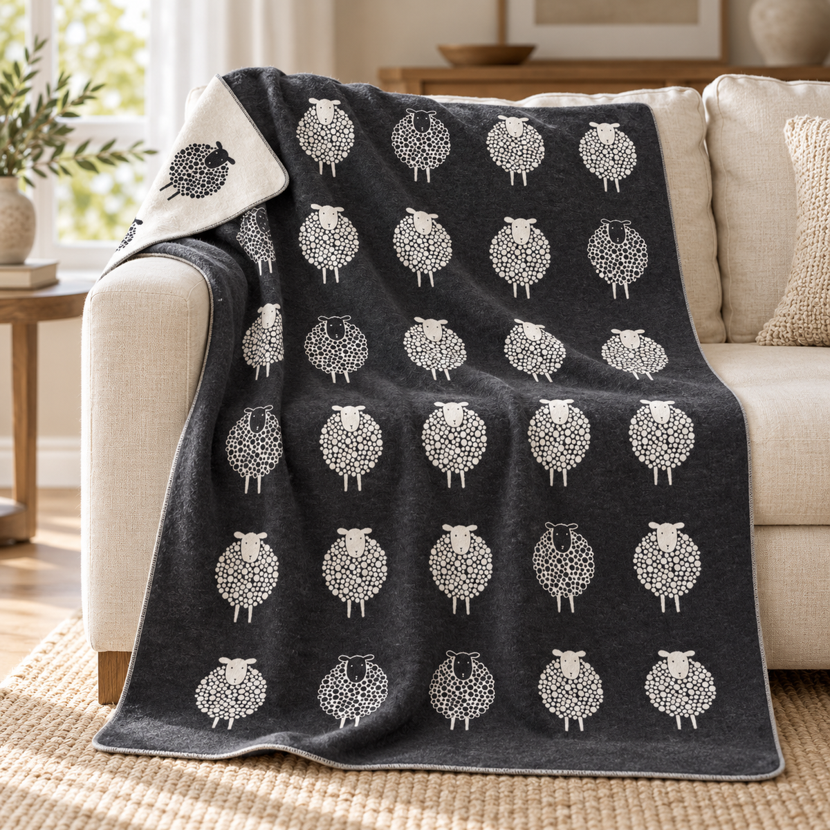Coperta Invernale in Caldo Cotone - Sheep