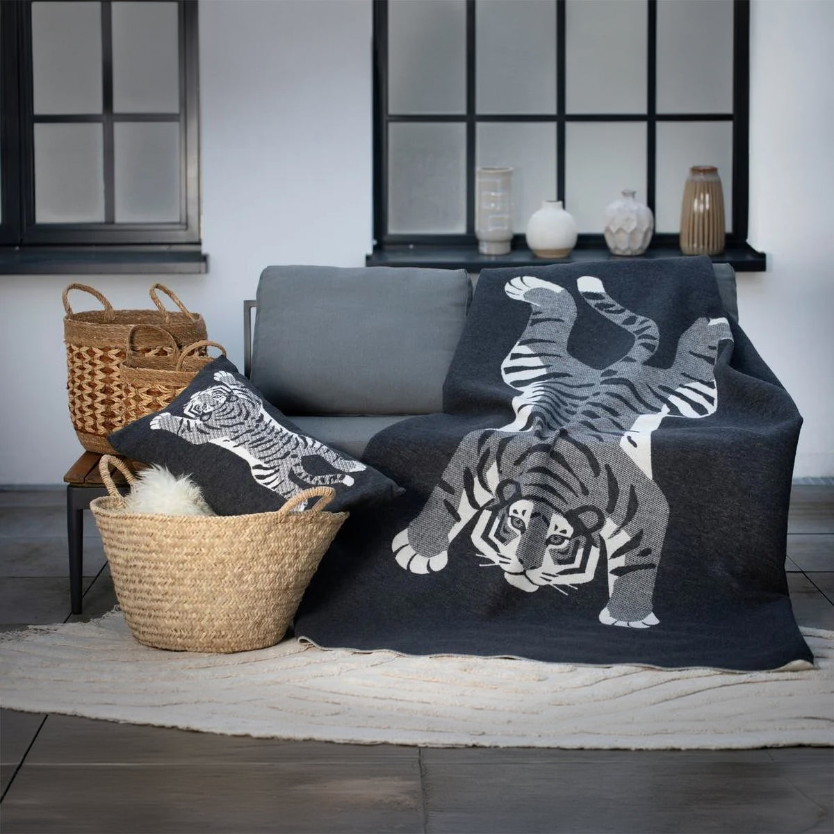 Coperta Invernale in Caldo Cotone Fantasia Tigre - Tiger