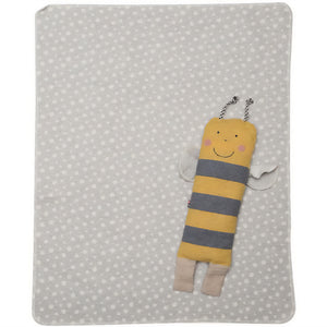 Coperta Estiva in Cotone con Peluche Porta Coperta - Ape