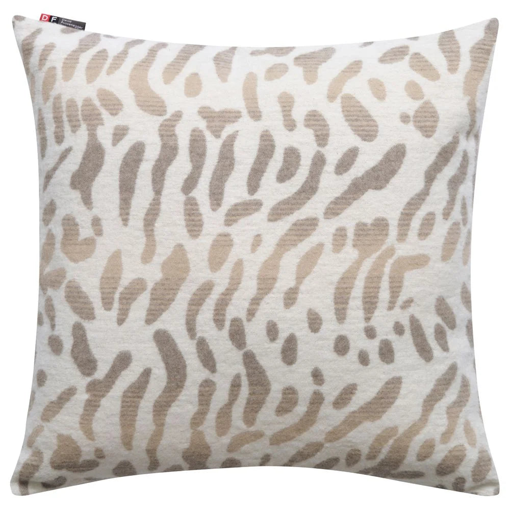 Copricuscino in cotone Fantasia - Snow Leopard