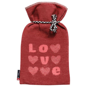 Borsa dell'acqua calda in Pile di Cotone fantasia - Love