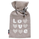 Borsa dell'acqua calda in Pile di Cotone fantasia - Love