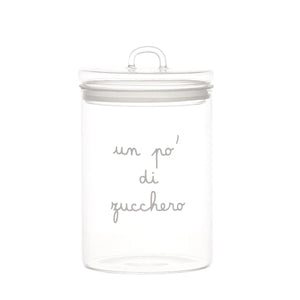 Barattolo in Vetro Borosilicato Serigrafato - Un po' di Zucchero