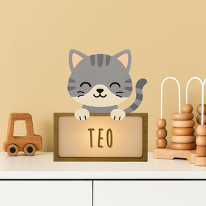 Lampada da Tavolo Personalizzabile - Gatto