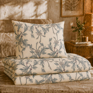 Parure Copripiumino in Percalle di Cotone Fantasia Arabesca - Arabesque
