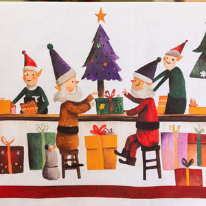 Tovaglia in Puro Cotone Fantasia Natalizia - Christmas Factory