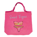 Borsa Mare o Trousse in Spugna di Cotone Ricamata - Ladie