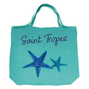 Borsa Mare o Trousse in Spugna di Cotone Ricamata - Etoile