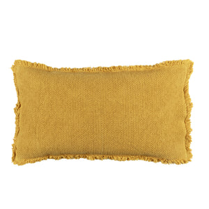 Cuscino in Cotone Stonewashed Jacquard Tinta Unita - Canestri