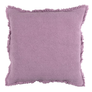 Cuscino in Cotone Stonewashed Jacquard Tinta Unita - Canestri