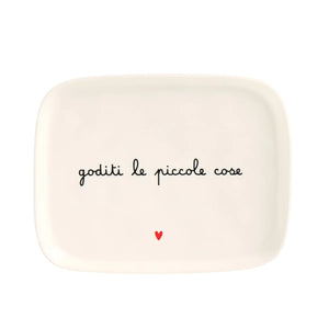 Piatto Rettangolare in Grès - Goditi le Piccole Cose